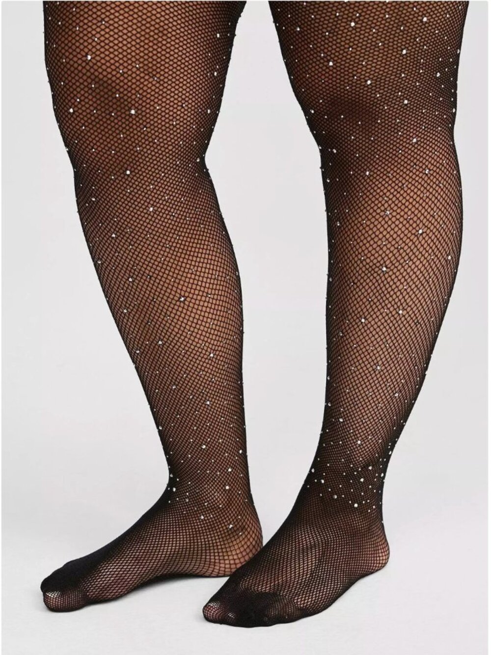 Rhinestone Fishnet Tights Size 5/6